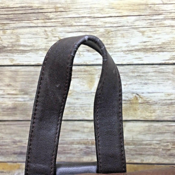 Coletta Brown Leather PU Trim Small Mini Backpack main image 12